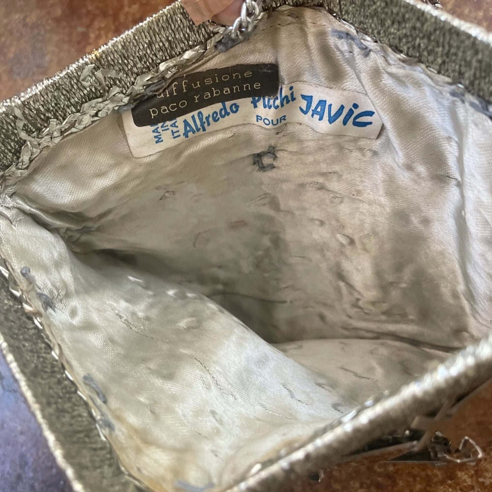 Rare Vintage Paco Rabanne Metal Chain Link Bag - Picture 6 of 6